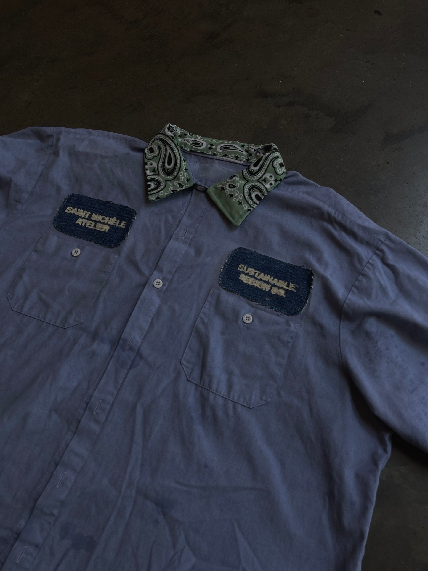 GARMENT DYED RE-WORKWEAR SHIRT | 004