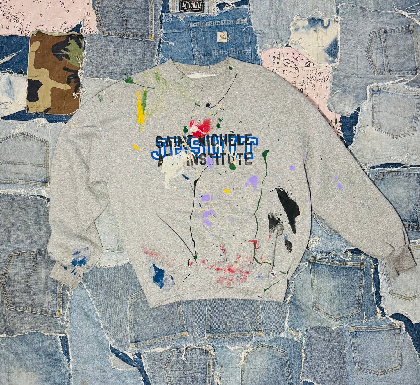 ATELIER ART INSTITUTE PAINTED CREWNECK | 002 - XLARGE