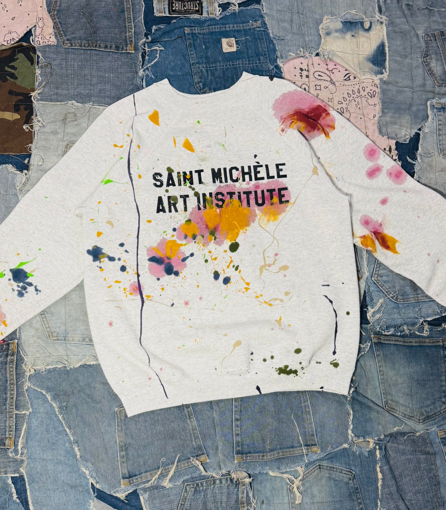 ATELIER ART INSTITUTE PAINTED CREWNECK | 007 - LARGE