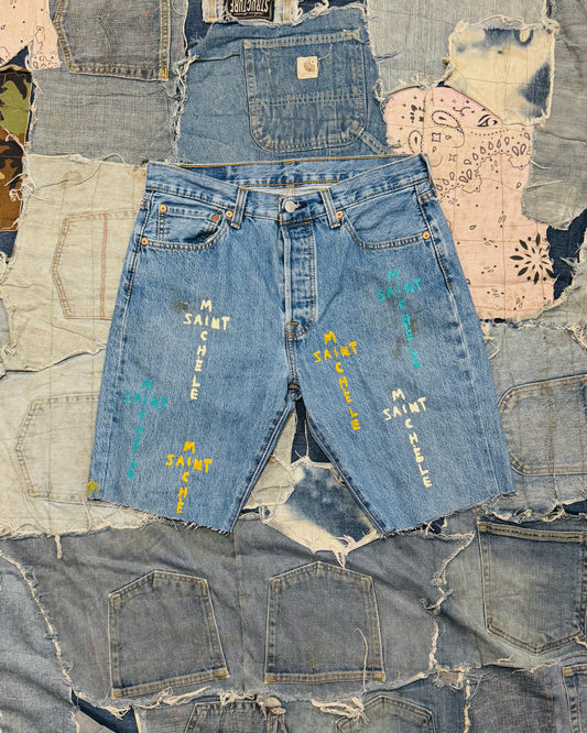 $AINT OF ALL $AINT$ DENIM SHORTS| 001