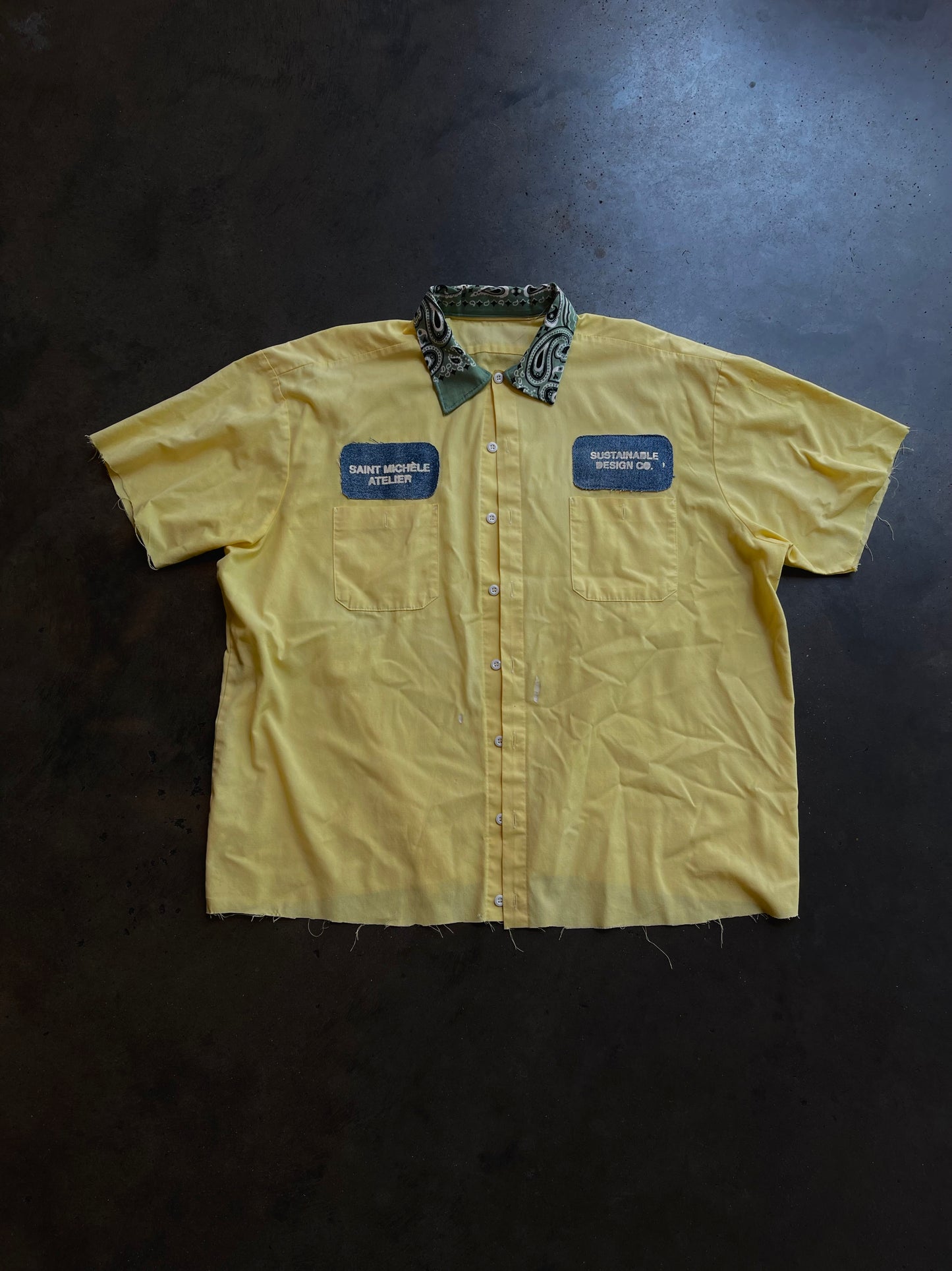 GARMENT DYED RE-WORKWEAR SHIRT | 001