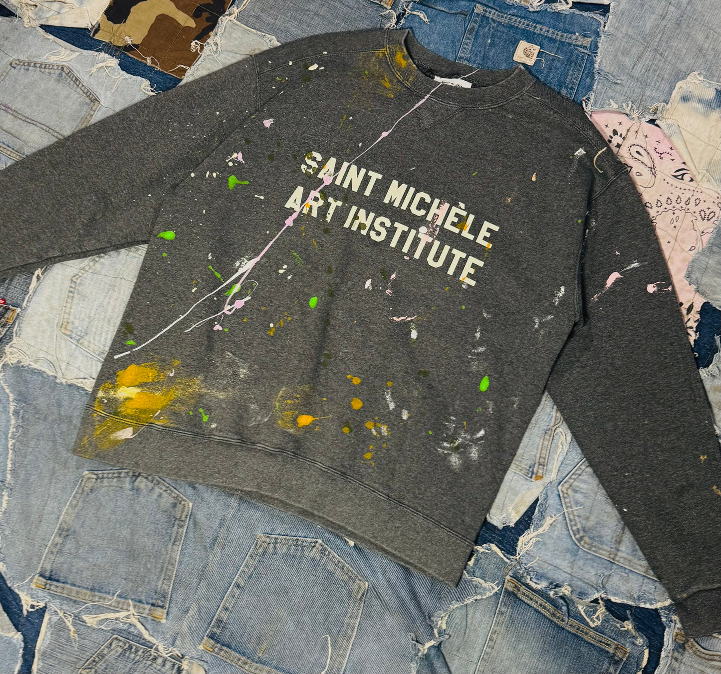 ATELIER ART INSTITUTE PAINTED CREWNECK | 010 - LARGE