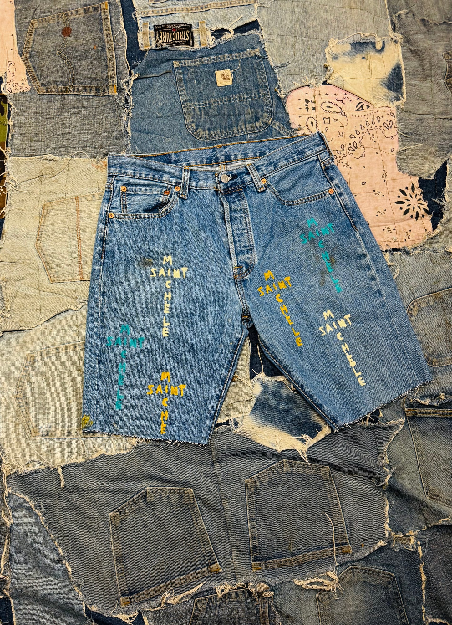 $AINT OF ALL $AINT$ DENIM SHORTS| 001