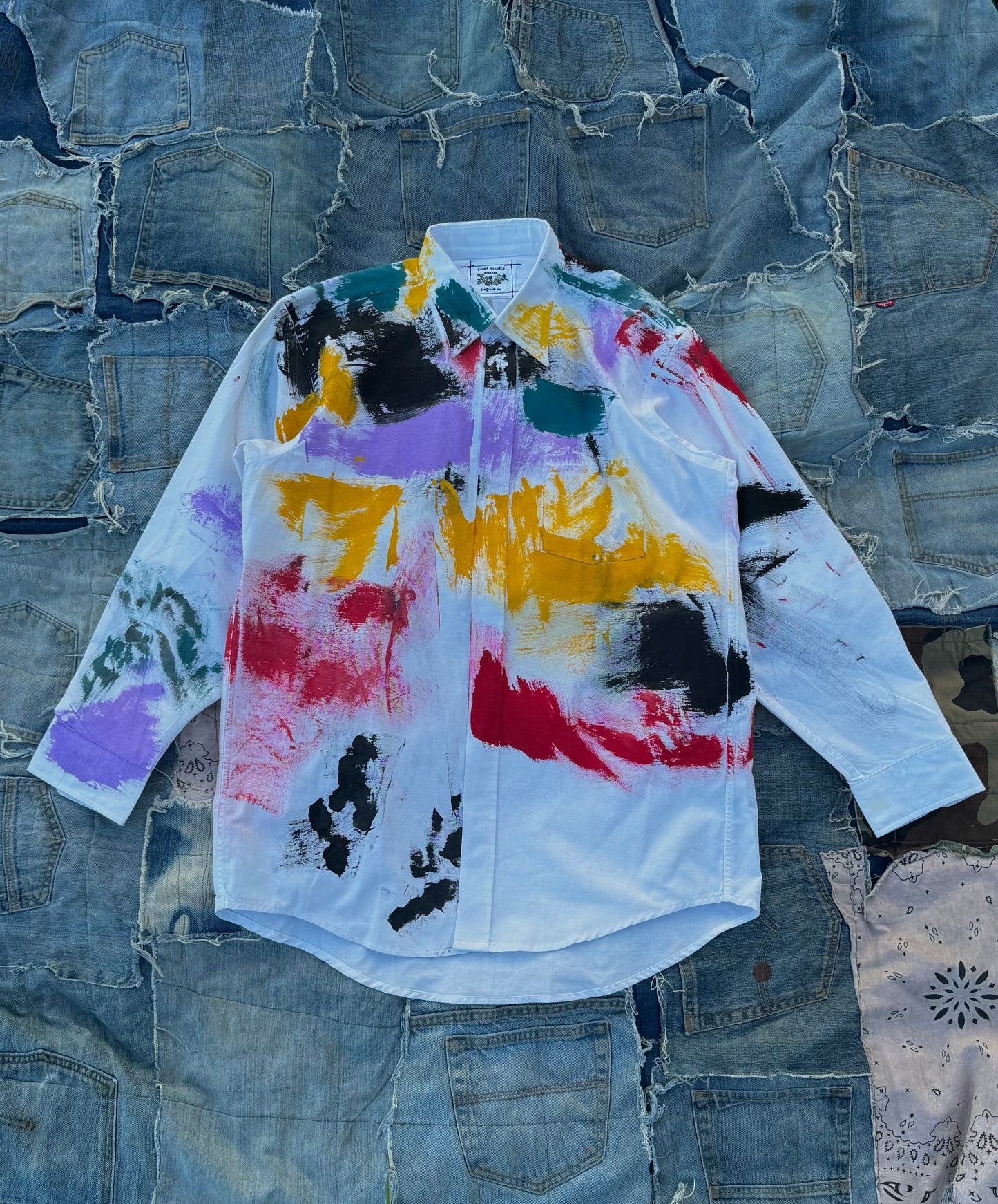 A DAY IN THE STUDIO PAINTERS REWORKED BUTTON DOWN