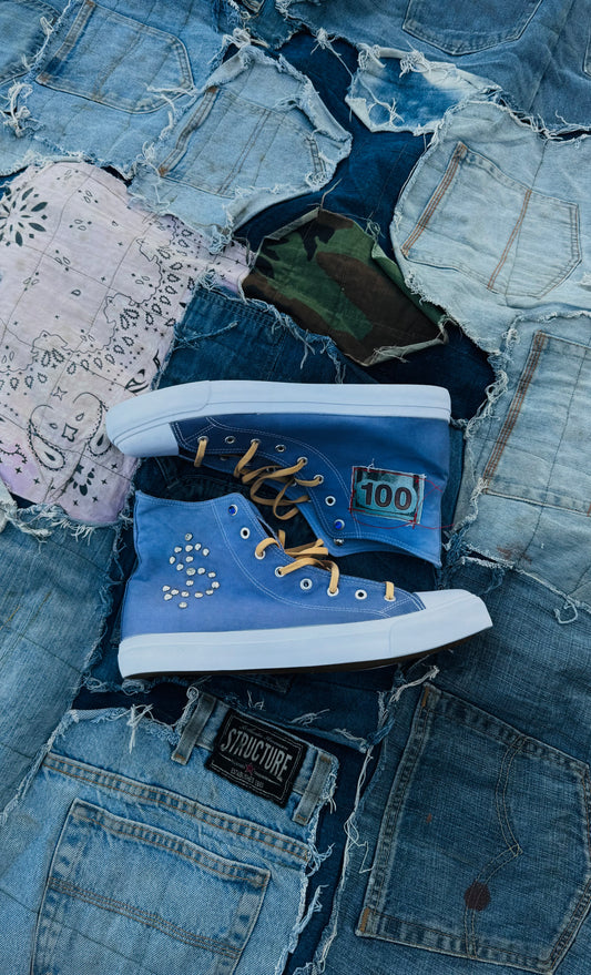 MM-001 HIGH TOP | BLUE GOLD