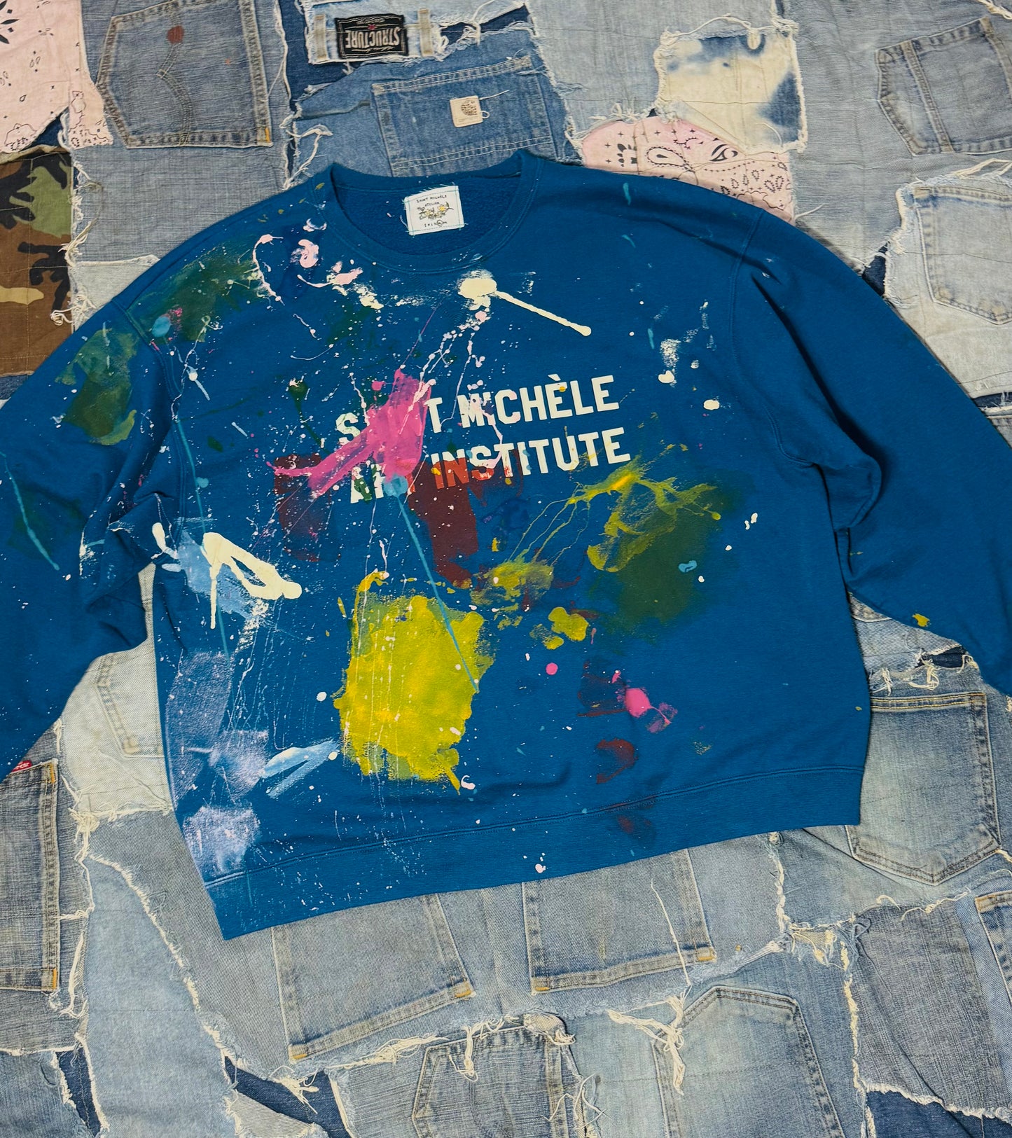 ATELIER ART INSTITUTE PAINTED CREWNECK | 006 - XXLARGE