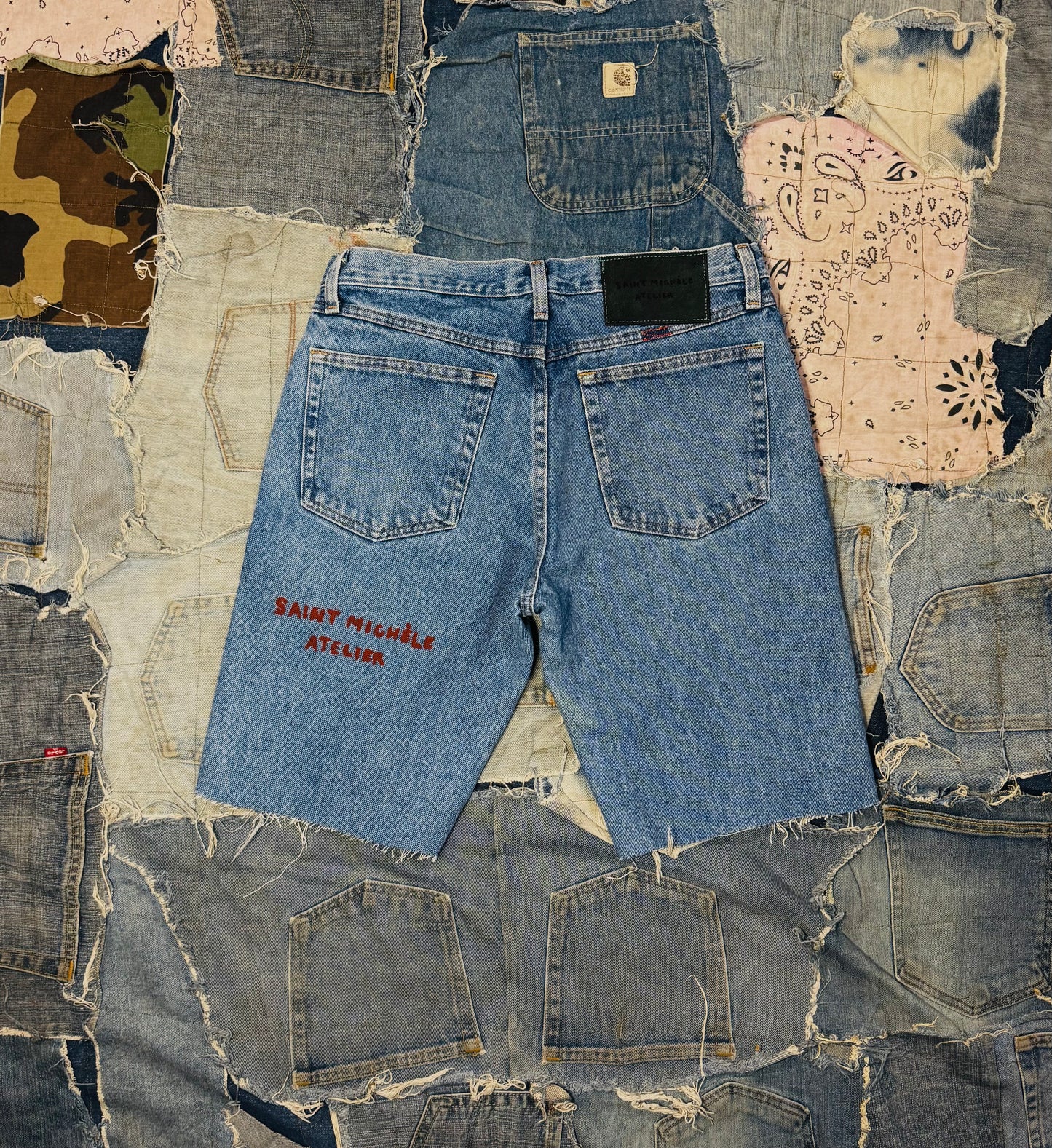 PATCH & REPAIR DENIM SHORTS 003