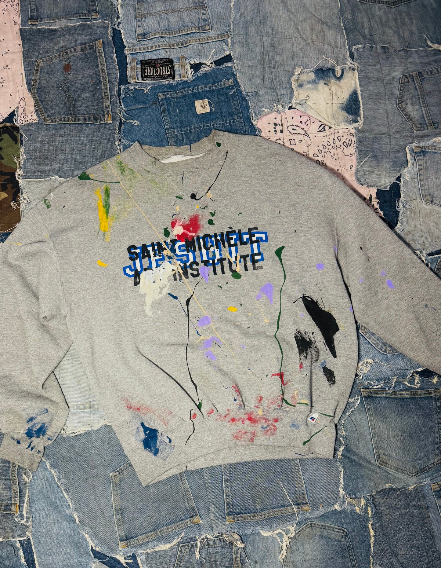 ATELIER ART INSTITUTE PAINTED CREWNECK | 002 - XLARGE