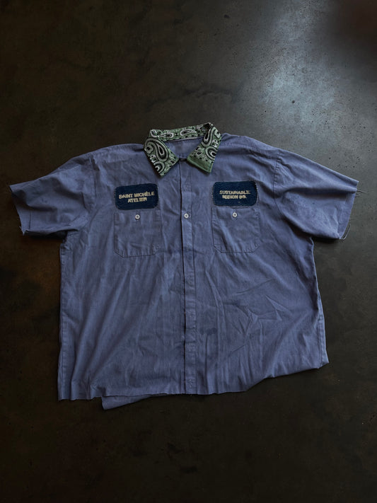 GARMENT DYED RE-WORKWEAR SHIRT | 004
