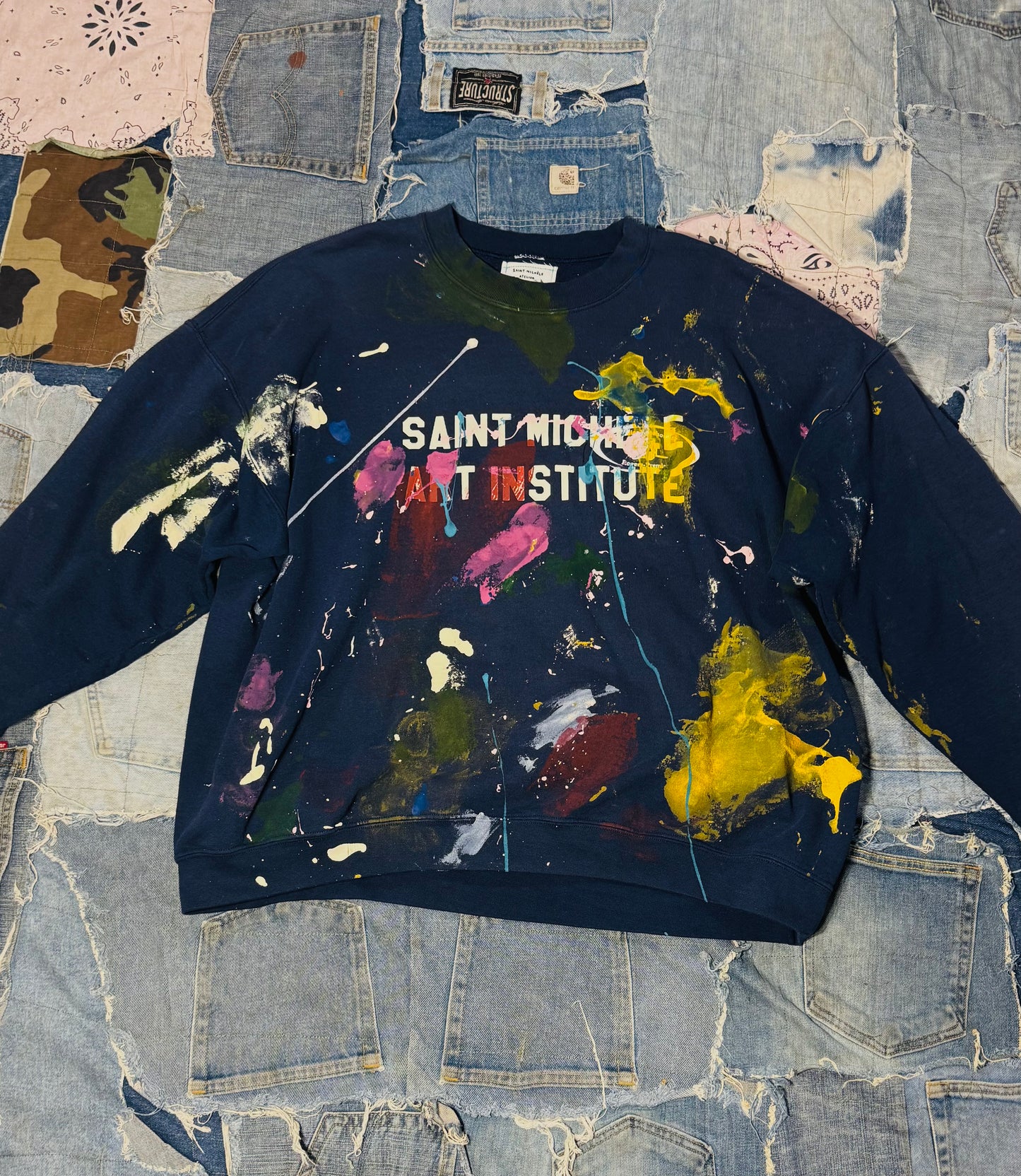 ATELIER ART INSTITUTE PAINTED CREWNECK | 003 - XXLARGE