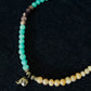 MORS VINCIT OMNIA PEARL NECKLACE | TURQUOISE & AMETHYST STONE & PEARL