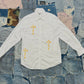 $AINT OF ALL $AINT$ REWORKED WHITE BUTTON DOWN | SUNFLOWER
