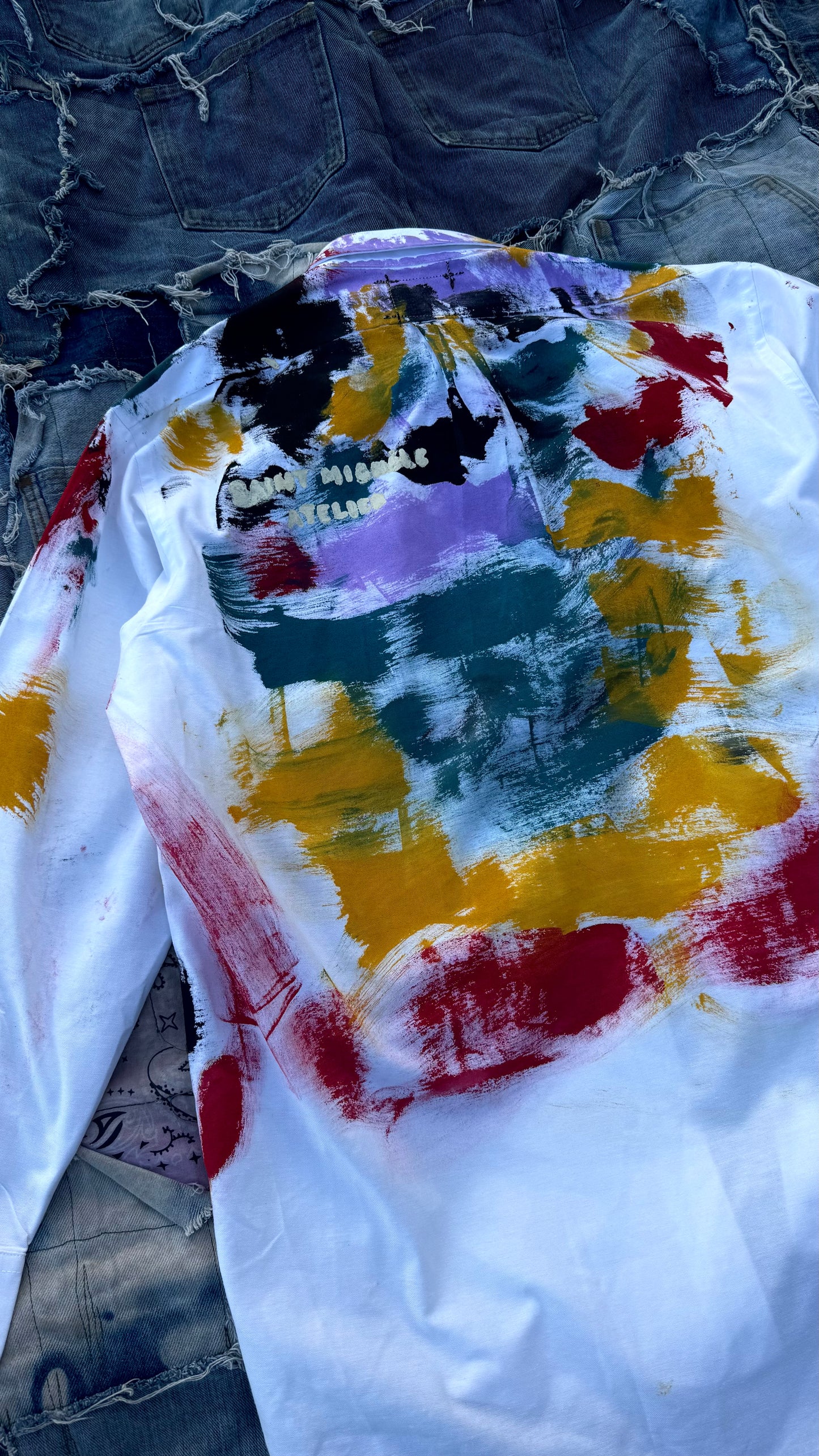 A DAY IN THE STUDIO PAINTERS REWORKED BUTTON DOWN