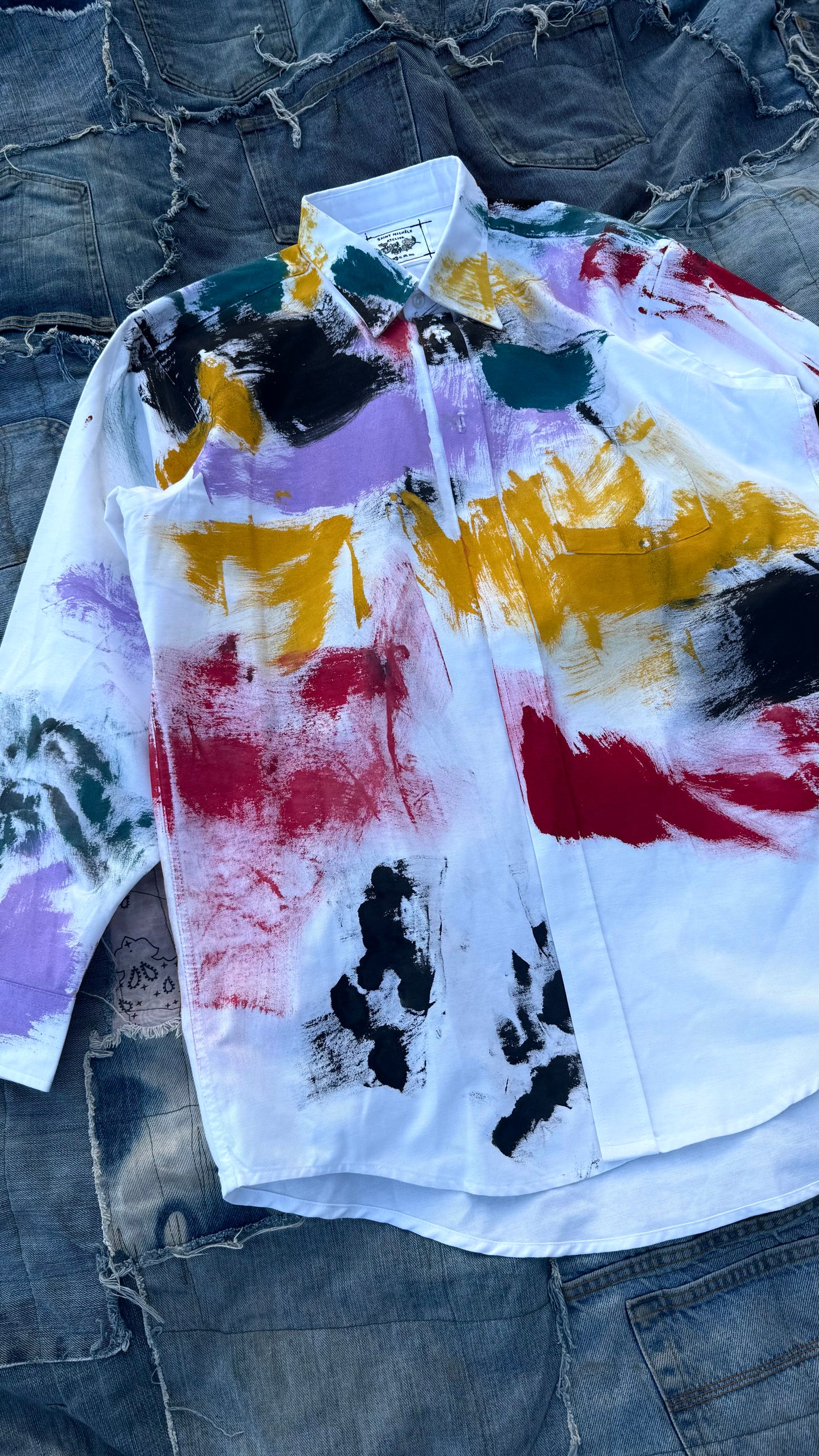 A DAY IN THE STUDIO PAINTERS REWORKED BUTTON DOWN