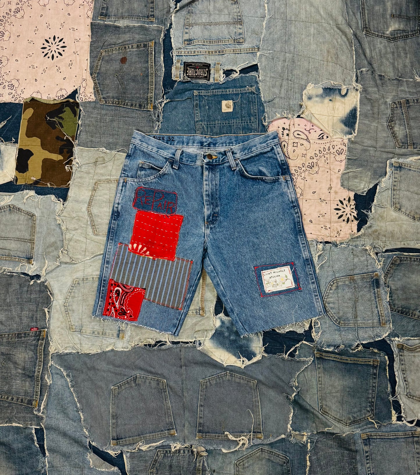 PATCH & REPAIR DENIM SHORTS 003