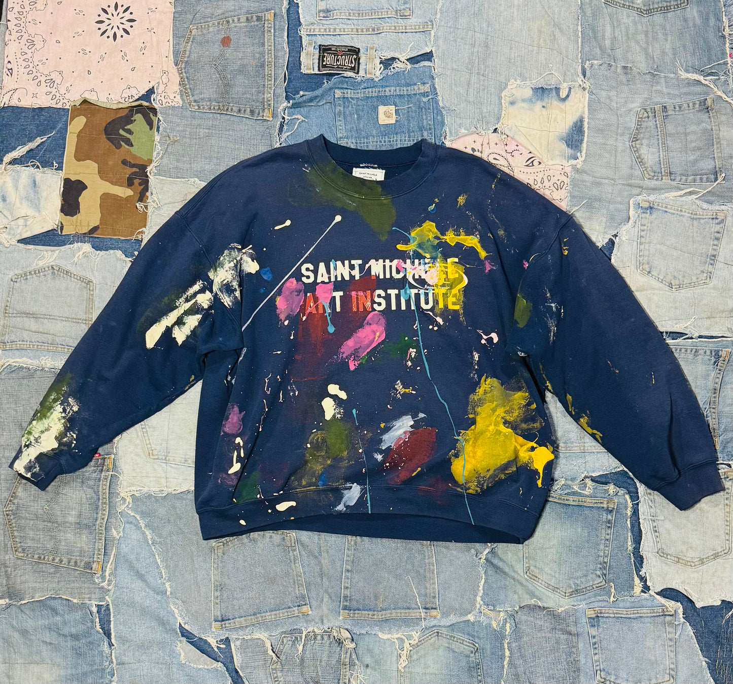 ATELIER ART INSTITUTE PAINTED CREWNECK | 003 - XXLARGE