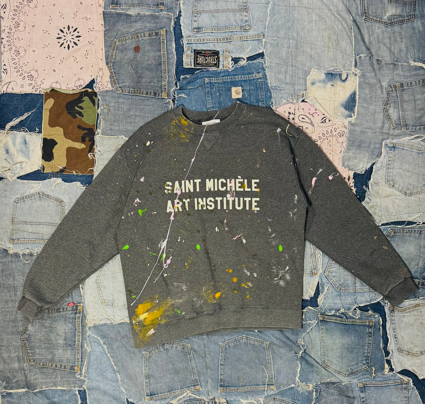 ATELIER ART INSTITUTE PAINTED CREWNECK | 010 - LARGE
