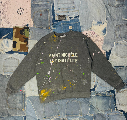 ATELIER ART INSTITUTE PAINTED CREWNECK | 010 - LARGE