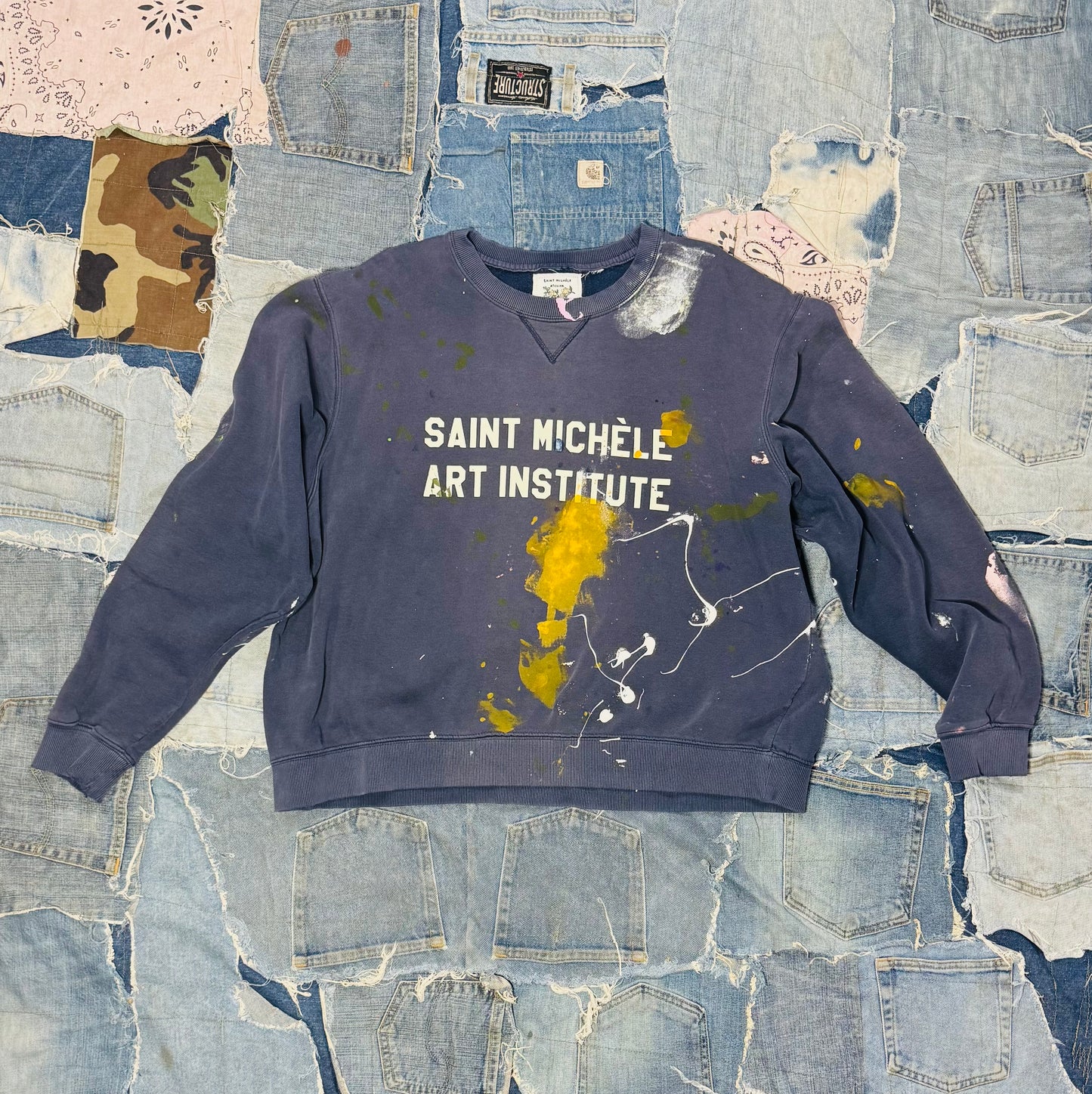 ATELIER ART INSTITUTE PAINTED CREWNECK | 001 -XLARGE