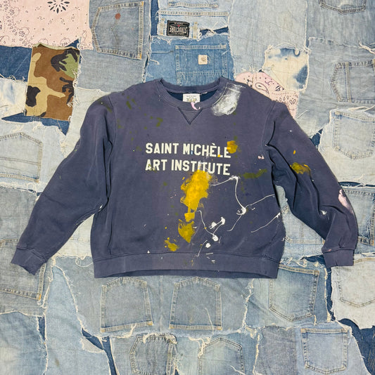 ATELIER ART INSTITUTE PAINTED CREWNECK | 001 -XLARGE