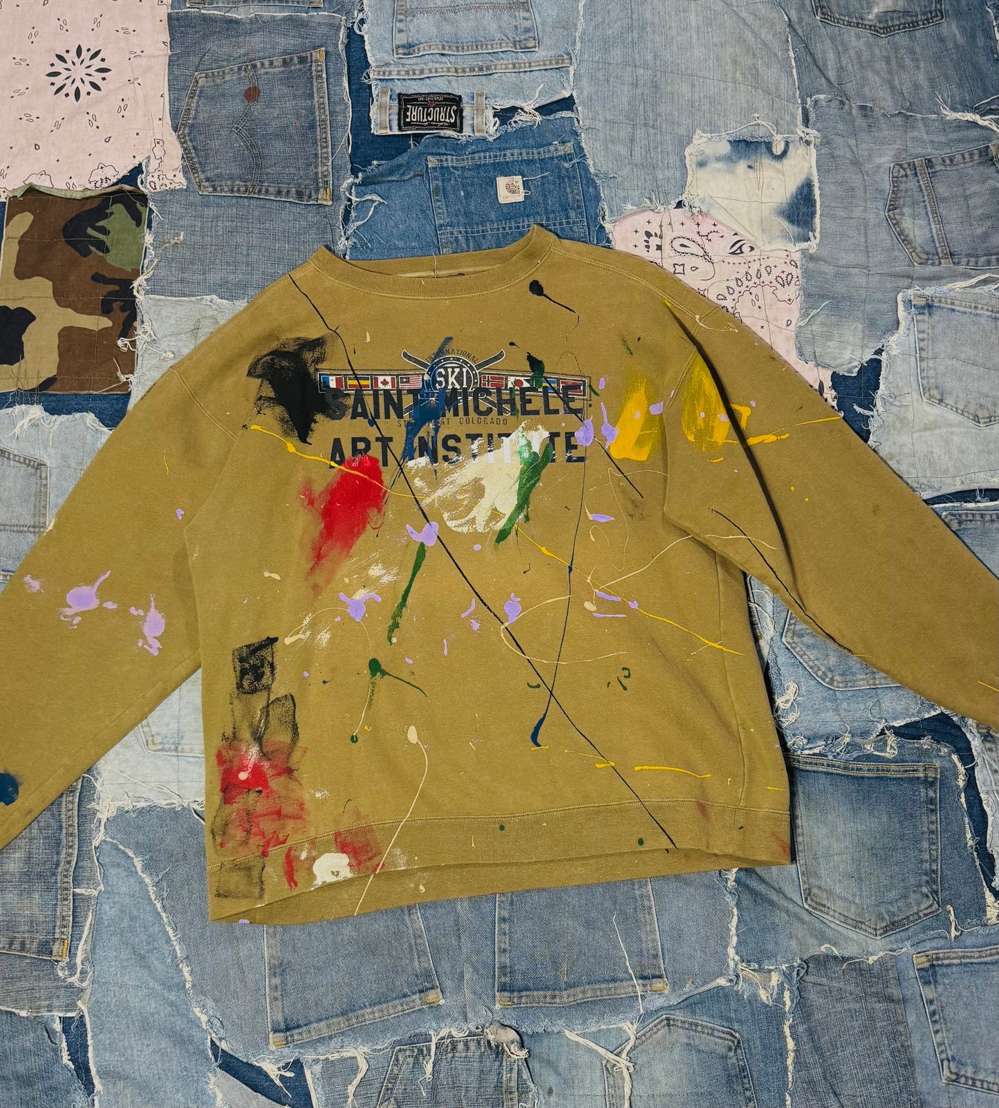 ATELIER ART INSTITUTE PAINTED CREWNECK | 004 - XLARGE