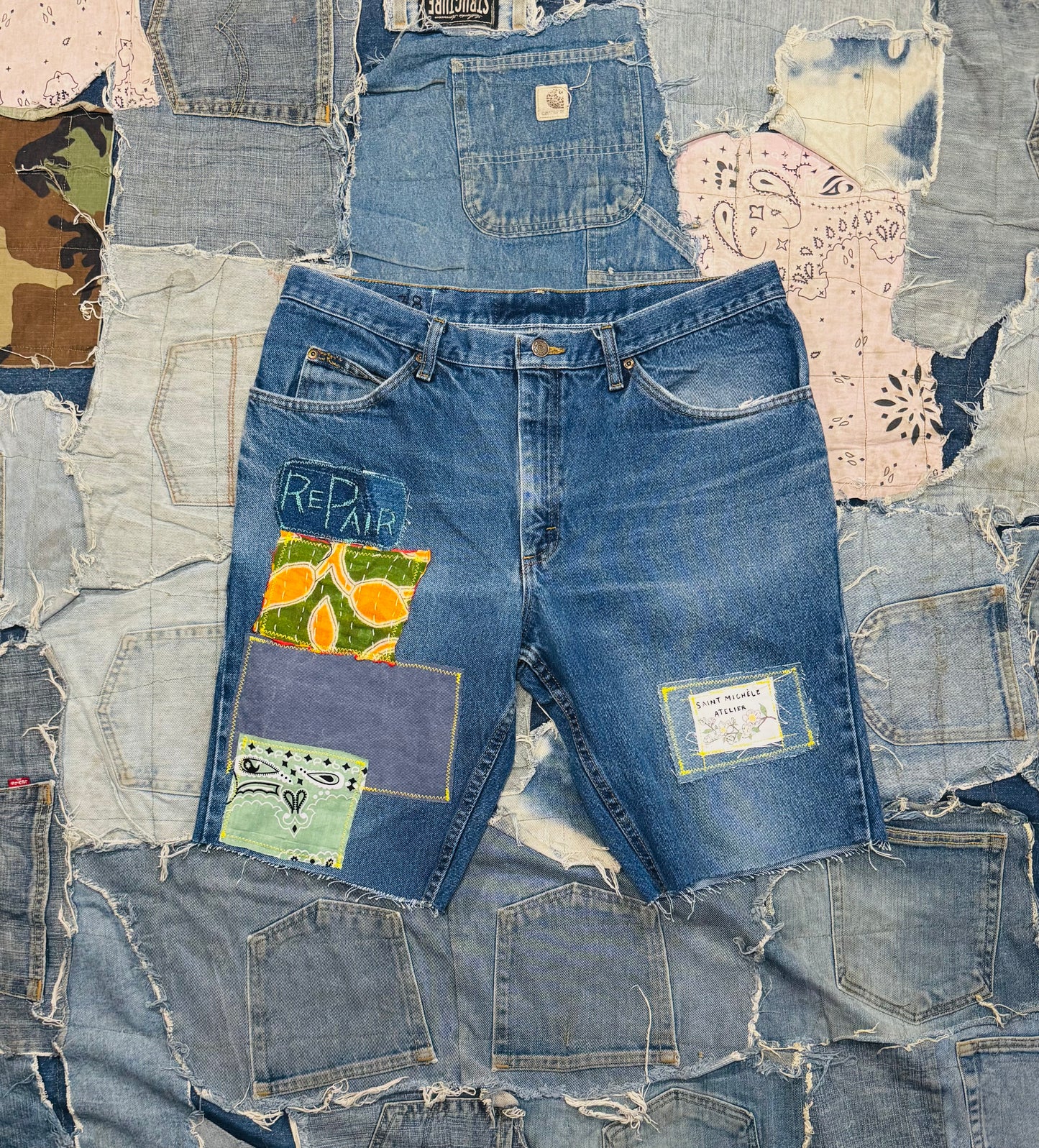 PATCH & REPAIR DENIM SHORTS 004