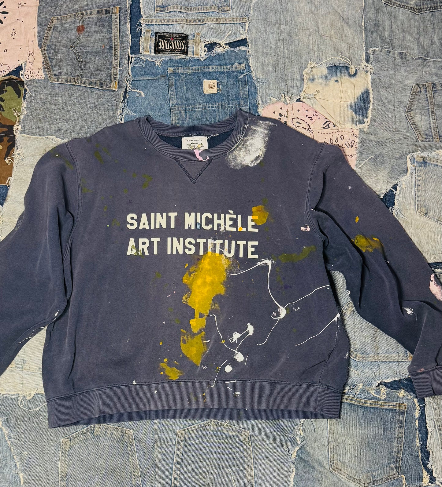 ATELIER ART INSTITUTE PAINTED CREWNECK | 001 -XLARGE