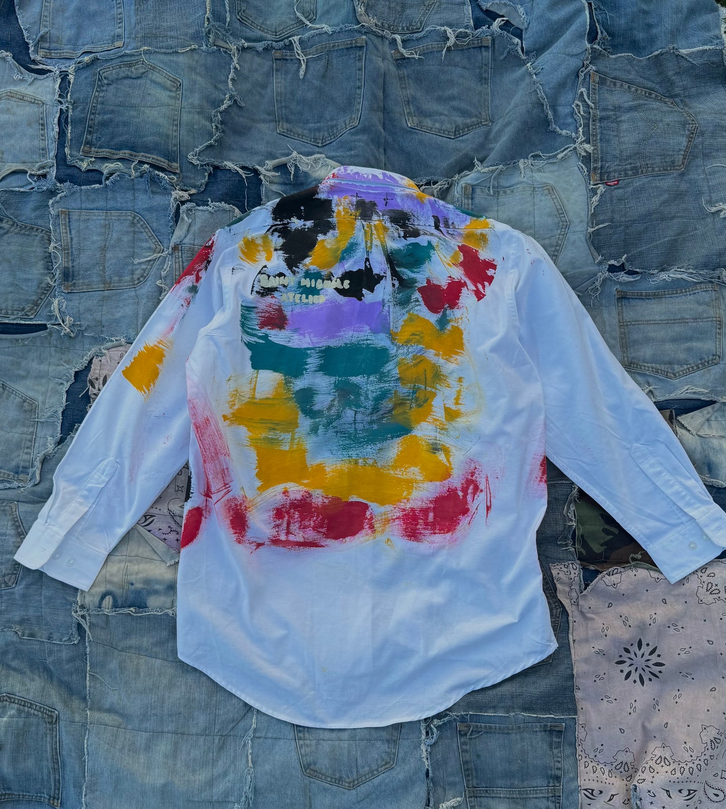 A DAY IN THE STUDIO PAINTERS REWORKED BUTTON DOWN