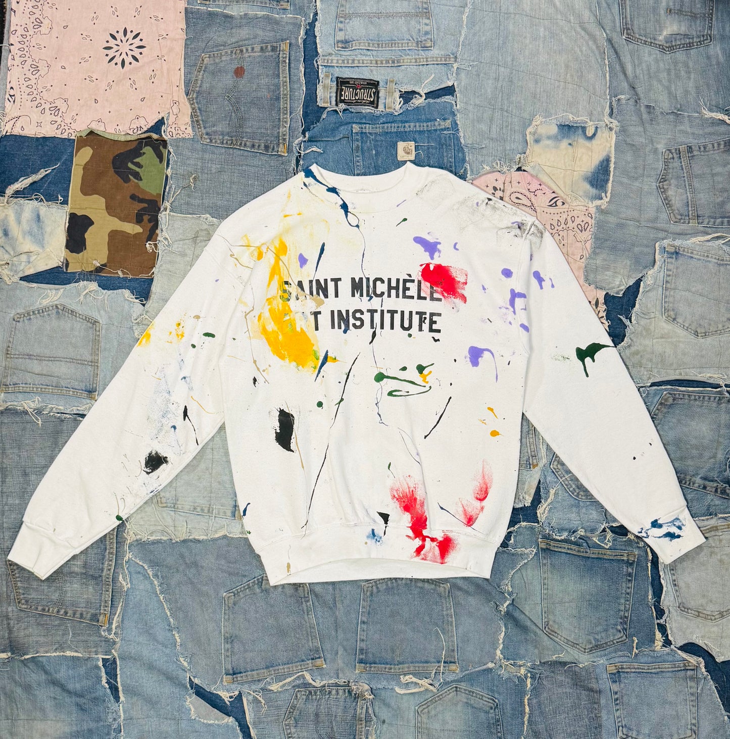 ATELIER ART INSTITUTE PAINTED CREWNECK | 011 - MEDIUM