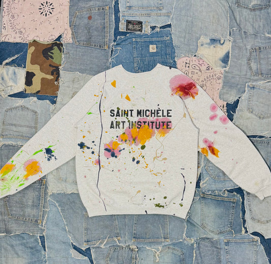 ATELIER ART INSTITUTE PAINTED CREWNECK | 007 - LARGE