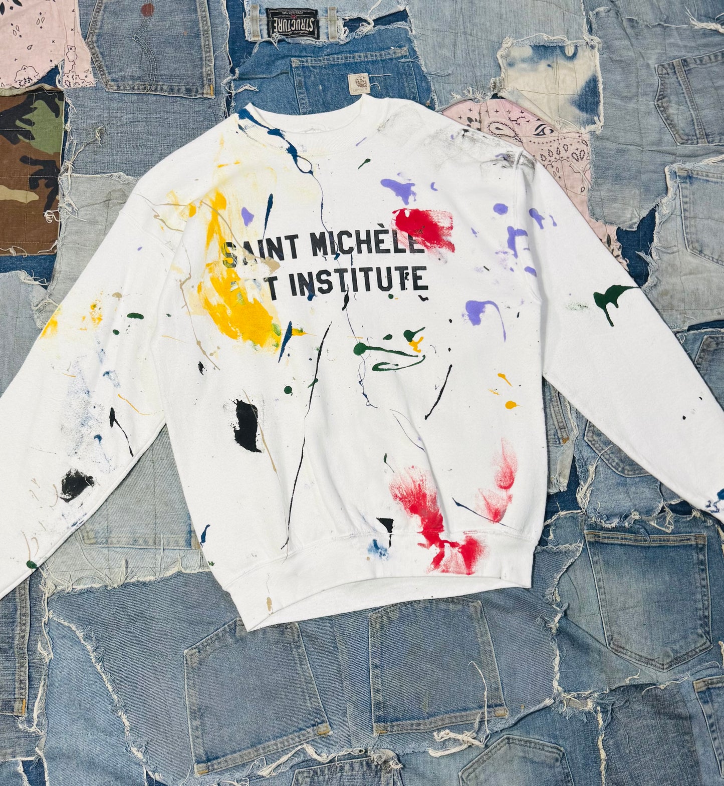 ATELIER ART INSTITUTE PAINTED CREWNECK | 011 - MEDIUM