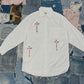 $AINT OF ALL $AINT$ REWORKED WHITE BUTTON DOWN | OLD MAUVE