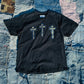 THE REWORKED TRINITY TEE | VINTAGE BLACK