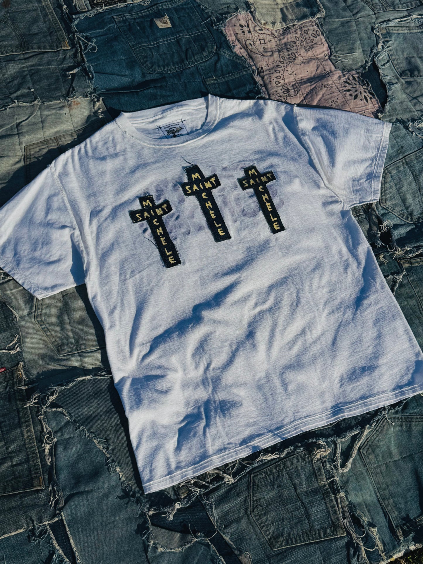 THE REWORKED TRINITY TEE | VINTAGE WHITE