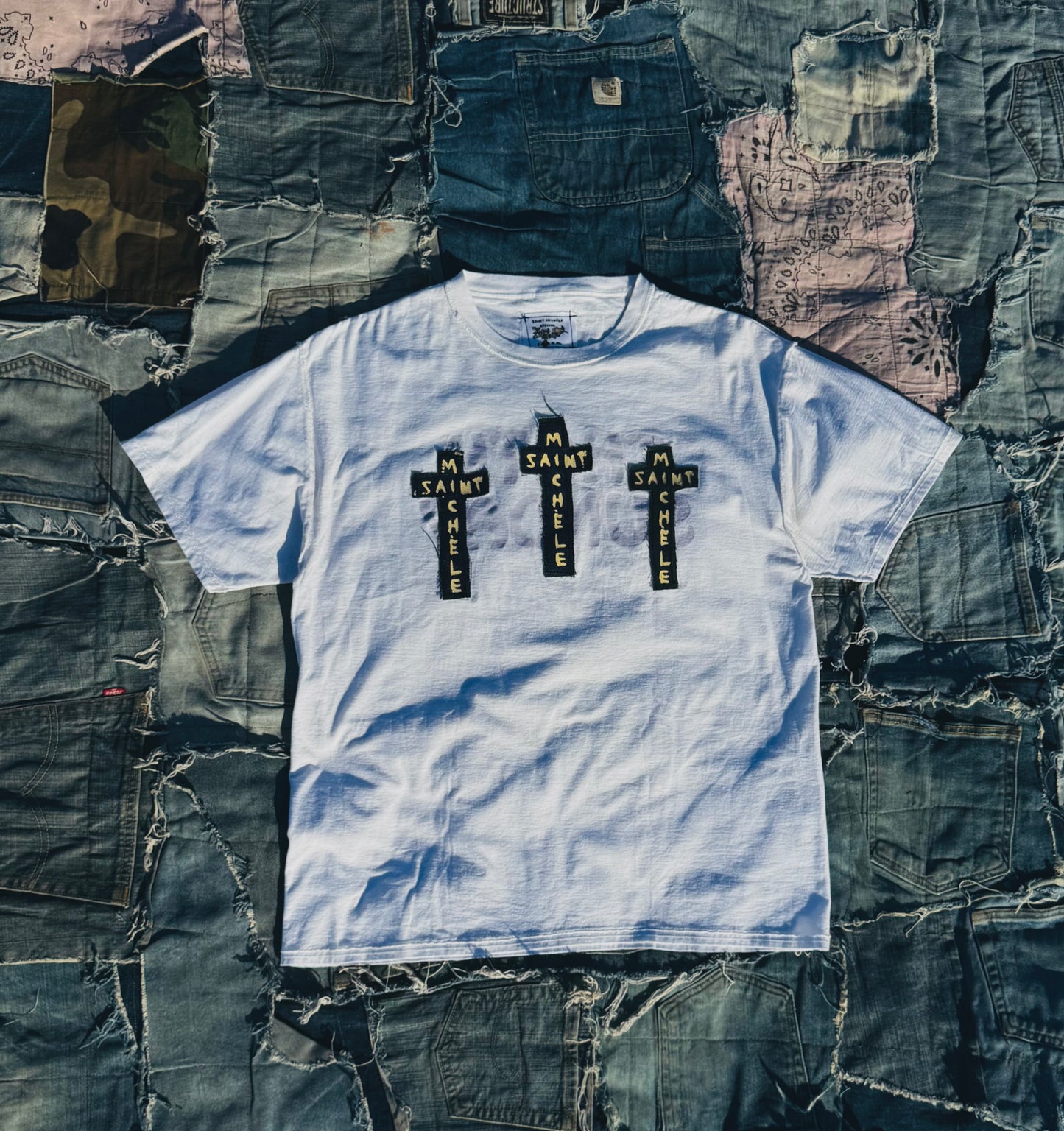 THE REWORKED TRINITY TEE | VINTAGE WHITE