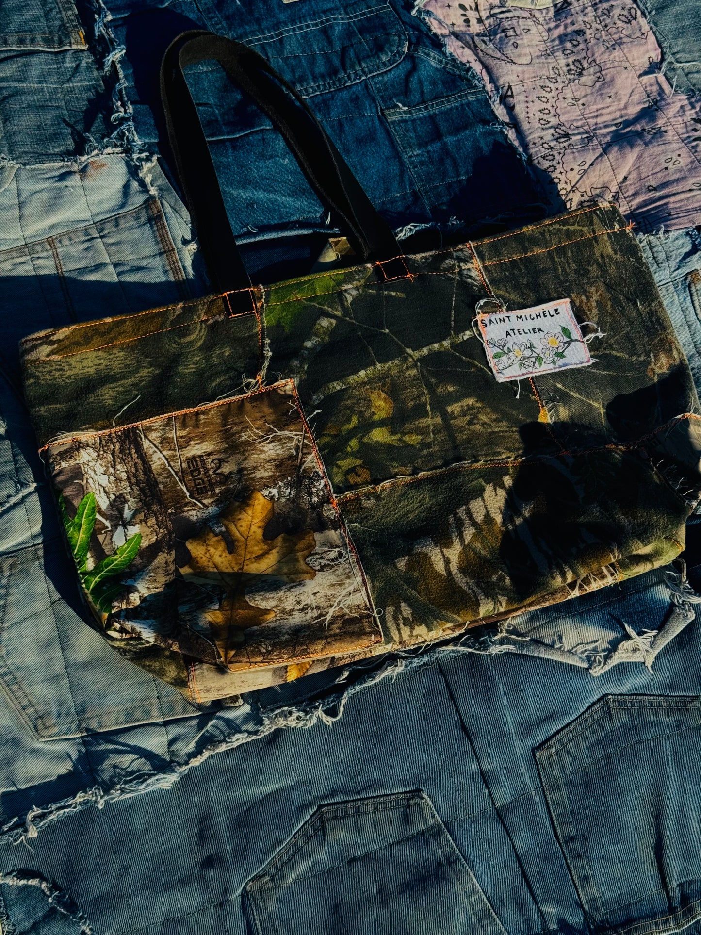REWORKED PATCHWORK DAILY TOTE | CAMO