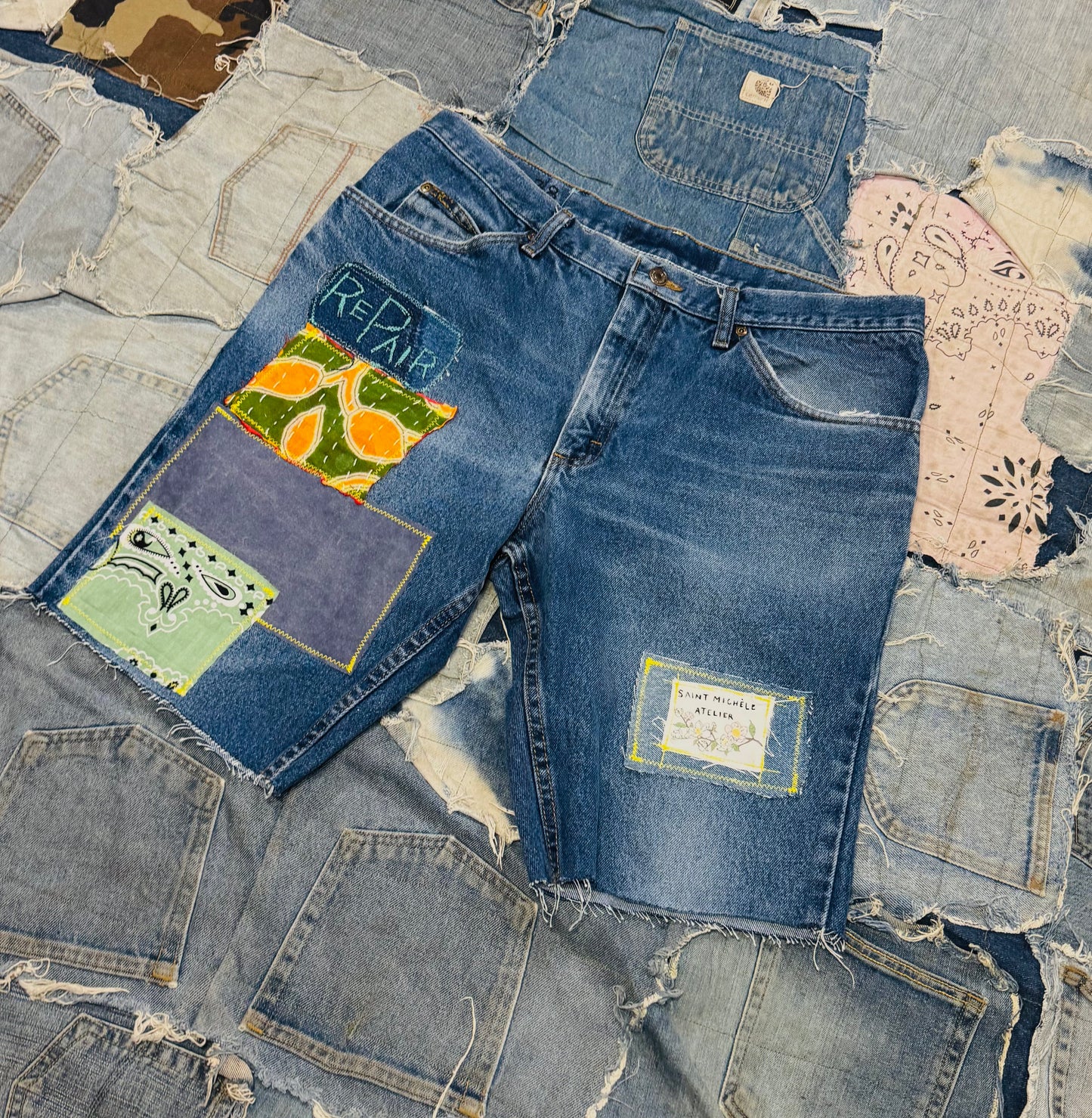 PATCH & REPAIR DENIM SHORTS 004