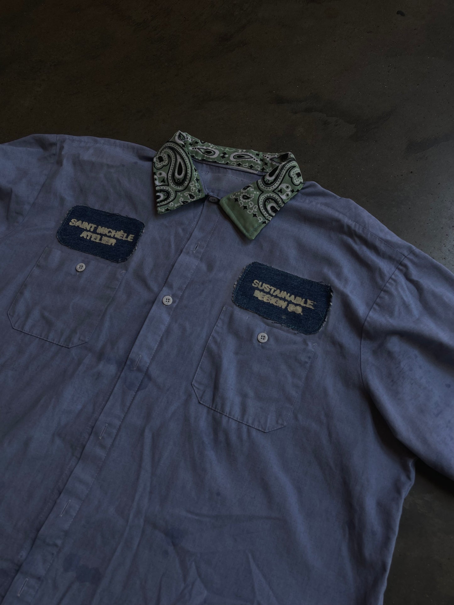 OVERDYED RE-WORKWEAR SHIRT | 004