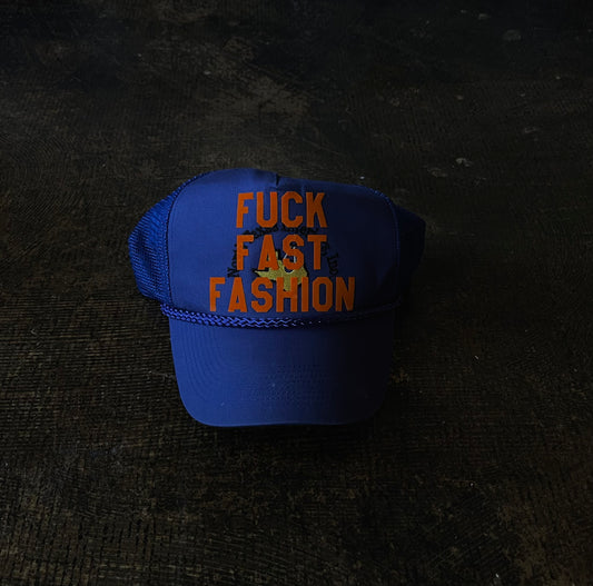 F*CK FAST FASHION UPCYCLED TRUCKER | 001