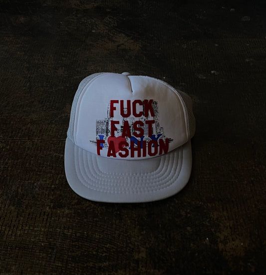 F*CK FAST FASHION UPCYCLED TRUCKER | 002